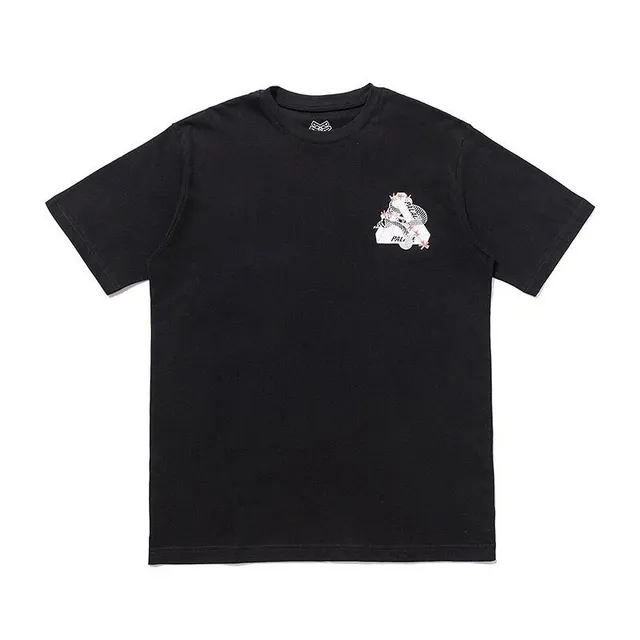 Palm Angels Graphic T-Shirt Tri-Logo Print