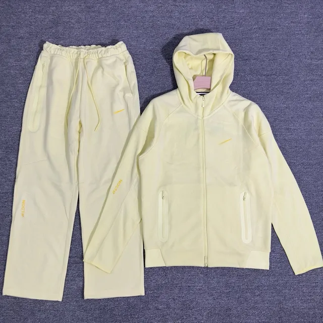 Nike Nocta Hoodie and Joggers Set Pale Yellow