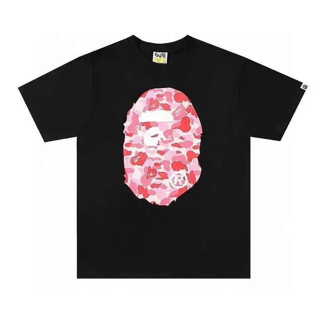 BAPE Shark Tee Pink Camo