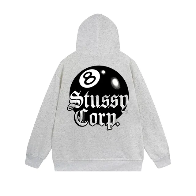 Stüssy Hooded Sweatshirt 8 Ball Graphic