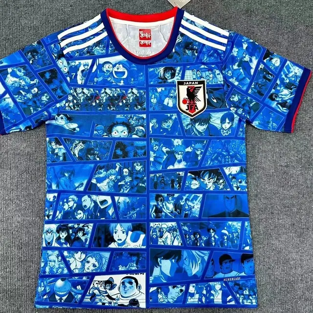 Adidas Japan National Team Jersey Anime Collage Print