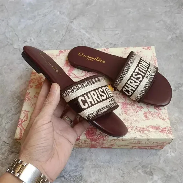 Dior Slide Sandal Oblique Logo