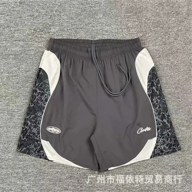 Corteiz Track Shorts Leopard Panel