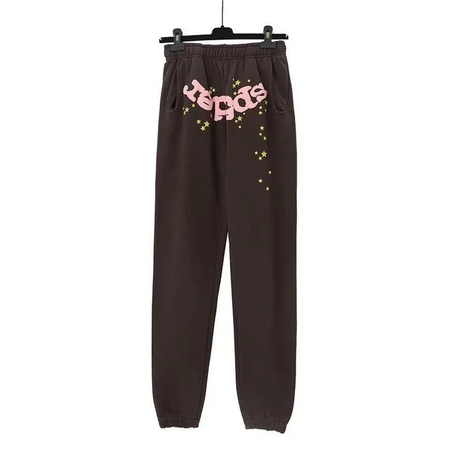 Sp5der Joggers Pink Logo with Stars