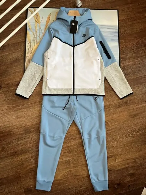 Nike Tech Fleece Hoodie and Joggers Color-Blocked