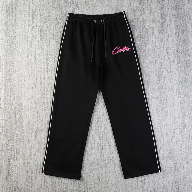 Corteiz Track Pants Pink Logo