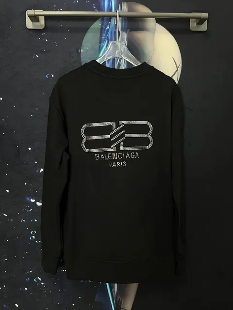 Balenciaga Crewneck Sweatshirt Crystal Logo