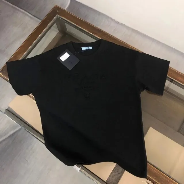 Prada Logo T-Shirt Embroidered Logo