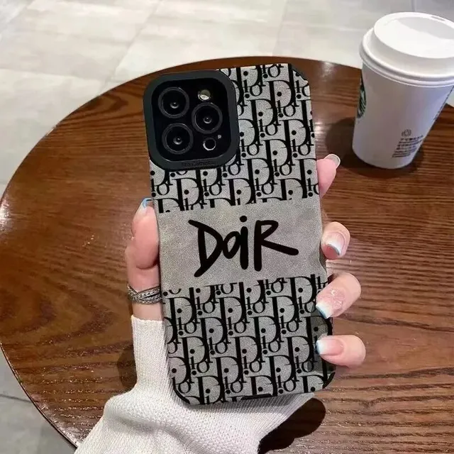 Dior Phone Case Oblique Logo with Graffiti Doir