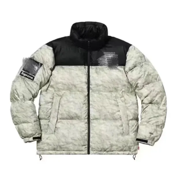 Supreme × The North Face Puffer Jacket Marble Print