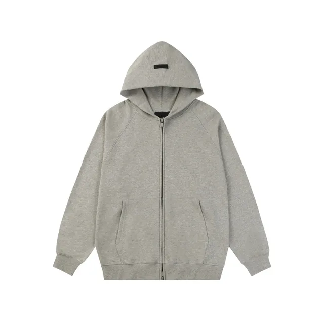 Fear of God Zip-Up Hoodie Heather Grey