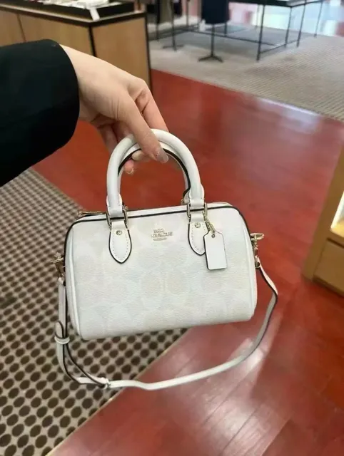 Coach Mini Bowery Signature Leather