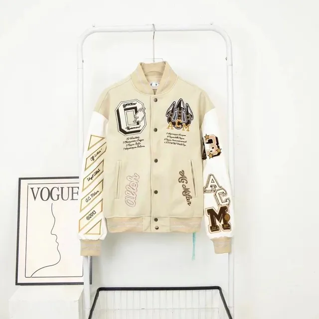 Off-White × AC Milan Varsity Jacket