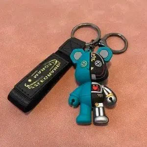 KAWS Companion Keychain Teal and Black