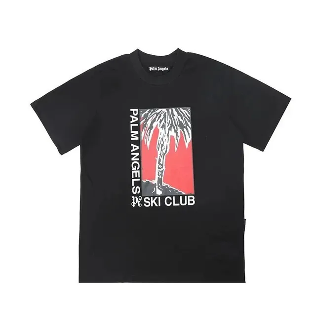 Palm Angels Graphic Tee Palm Tree Ski Club