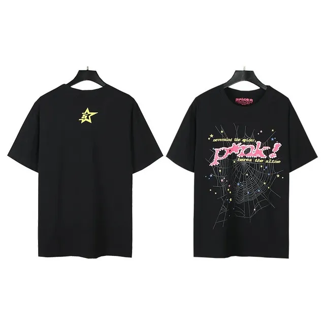 Sp5der Graphic Tee Spider Web Print