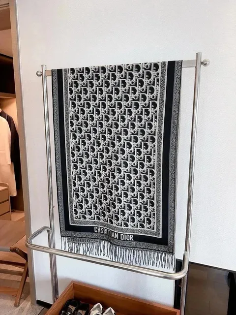 Dior Oblique Scarf Classic Logo Print
