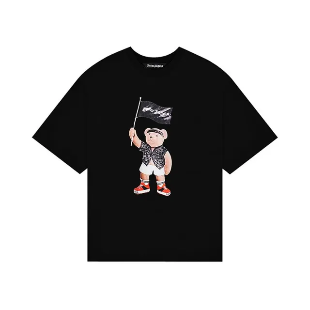 Palm Angels Graphic Tee Bear Flag Print