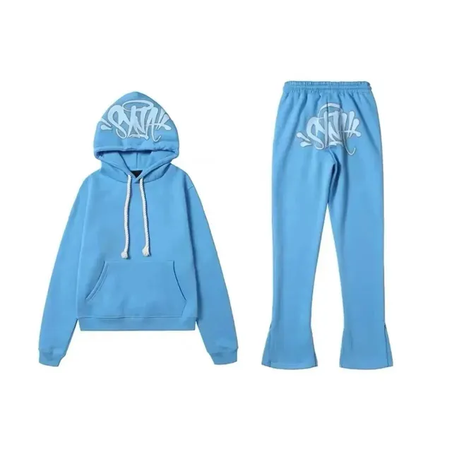 Hoodie and Joggers Set Graffiti Logo