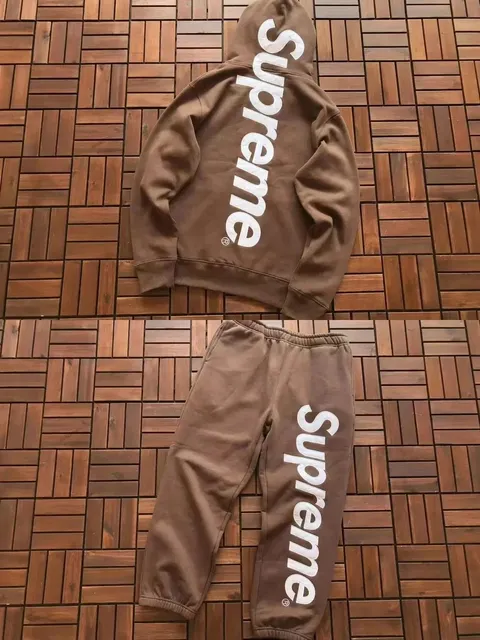 Supreme Hoodie and Sweatpants Set Box Logo