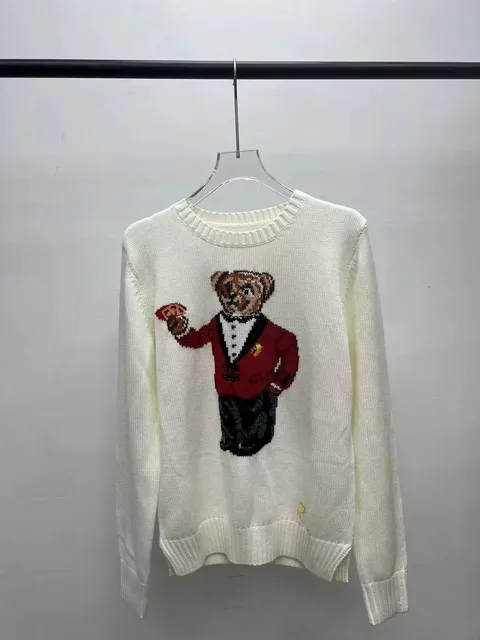 Polo Ralph Lauren Polo Bear Sweater Tuxedo Bear Intarsia Knit
