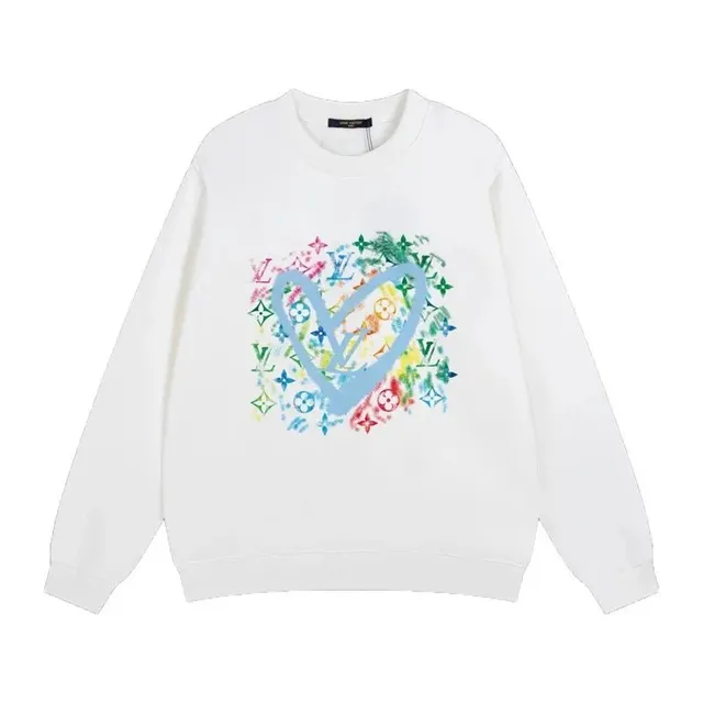 Louis Vuitton Crewneck Sweatshirt Multicolor Heart Print