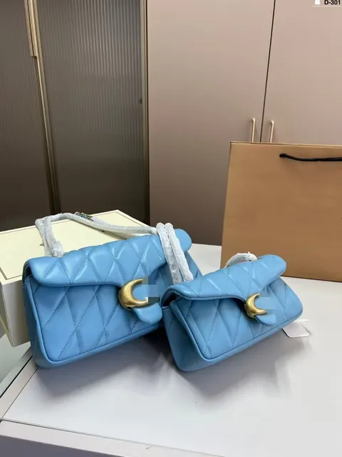 Chanel Classic Flap Bag Quilted Lambskin with Gold-tone Crescent Hardware