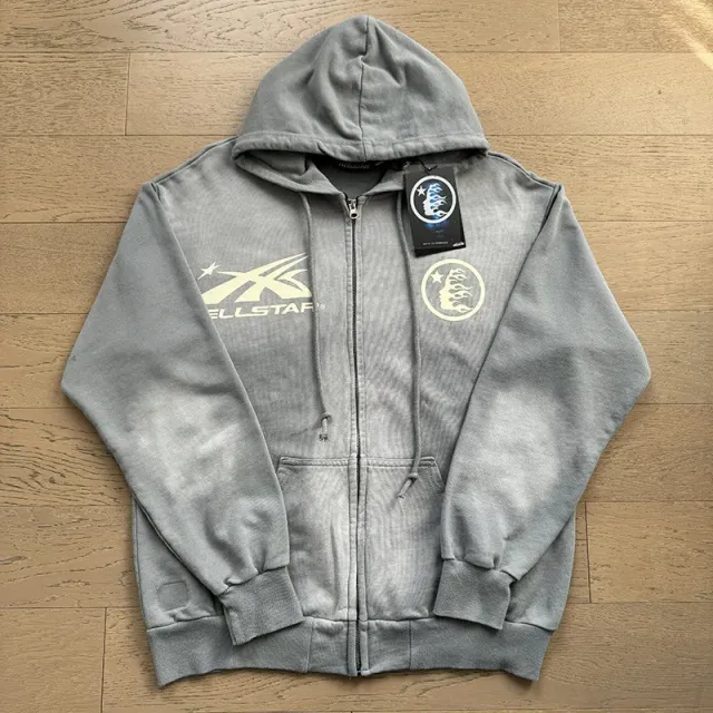 Hellstar Zip-Up Hoodie Flame Logo