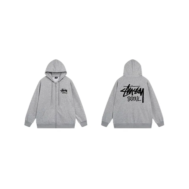 Stüssy Zip-Up Hoodie Seoul Logo