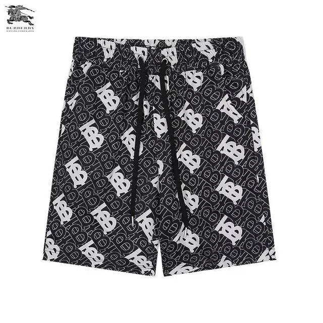 Burberry Logo Print Shorts Monogram All-Over