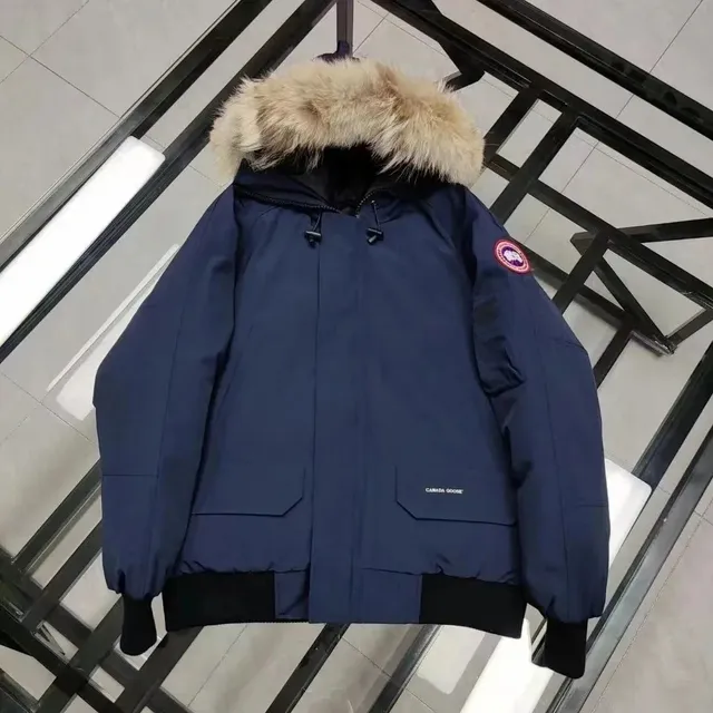 Canada Goose Expedition Parka Navy with Coyote Fur Trim