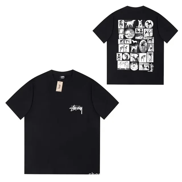 Stüssy Graphic Tee Dog Collage Print