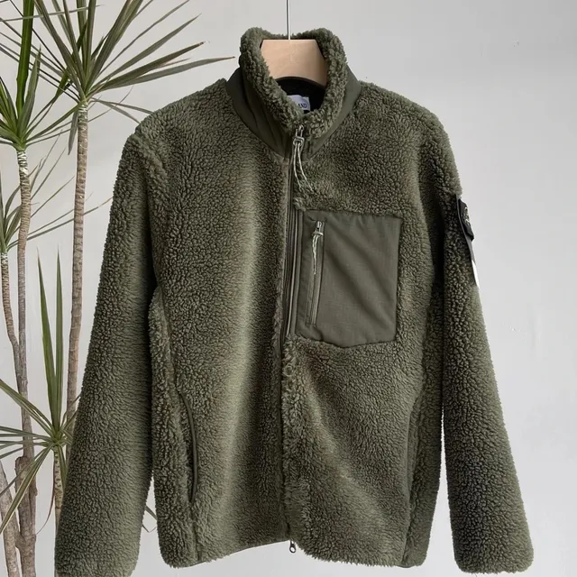Stone Island Fleece Jacket Olive