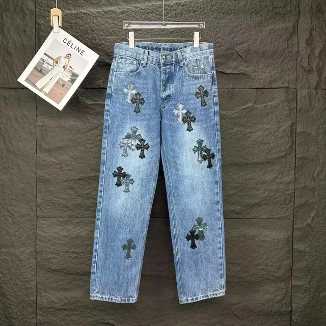 Chrome Hearts Cross Patch Jeans