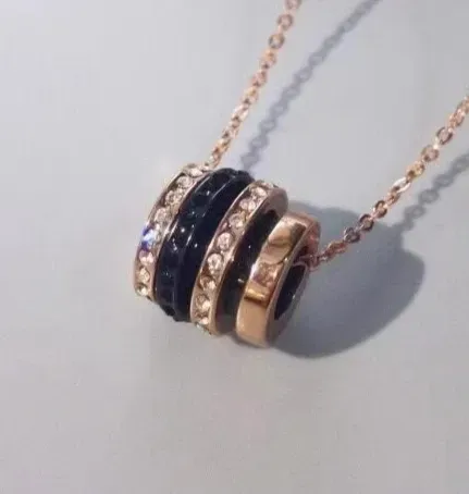 Bulgari Serpenti Tubogas Necklace Black Onyx and Pave Diamonds