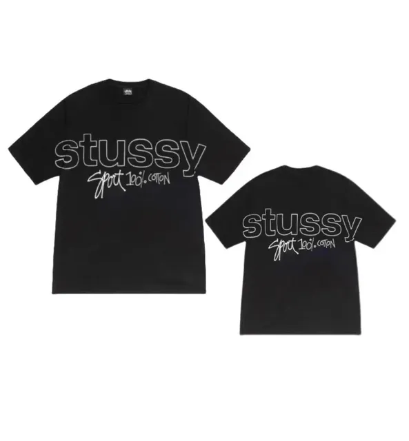 Stüssy Graphic Tee 100% Cotton Outline Logo