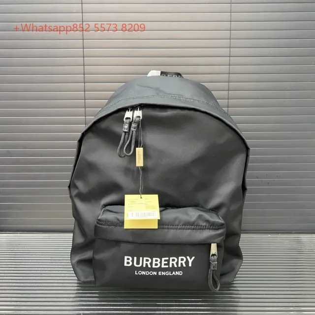 Burberry Logo Backpack Black