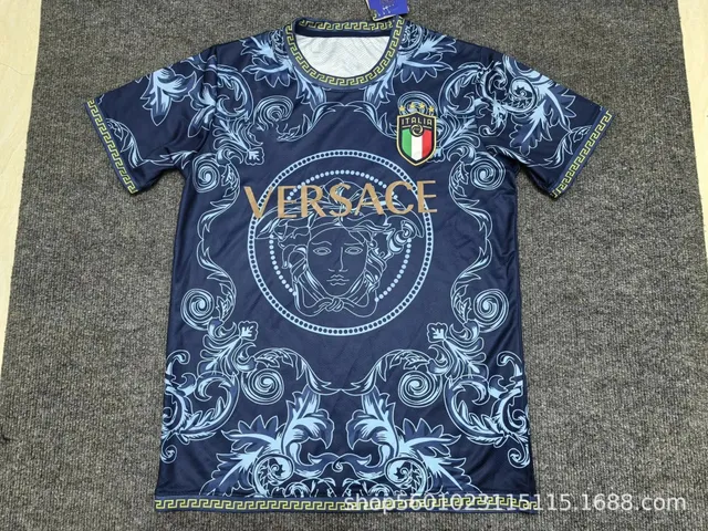 Italy National Team Jersey Versace Baroque Print