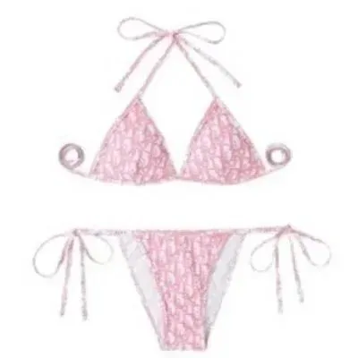 Dior Bikini Set Oblique Logo Print