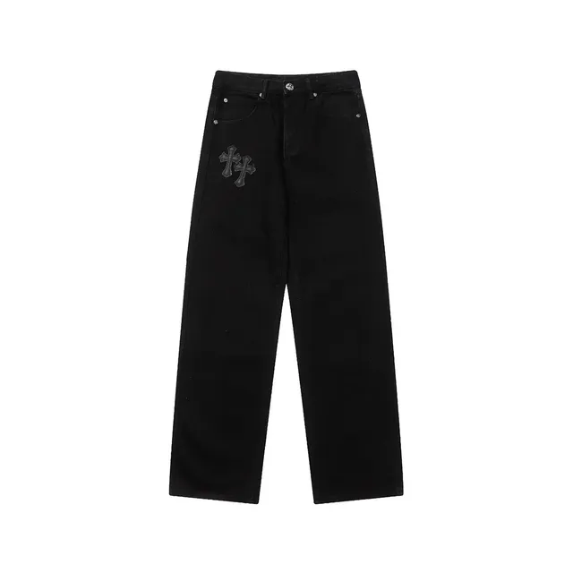 Chrome Hearts Jeans Cross Embroidery