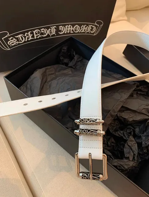 白色卷轴皮带(长100 宽3.2)
