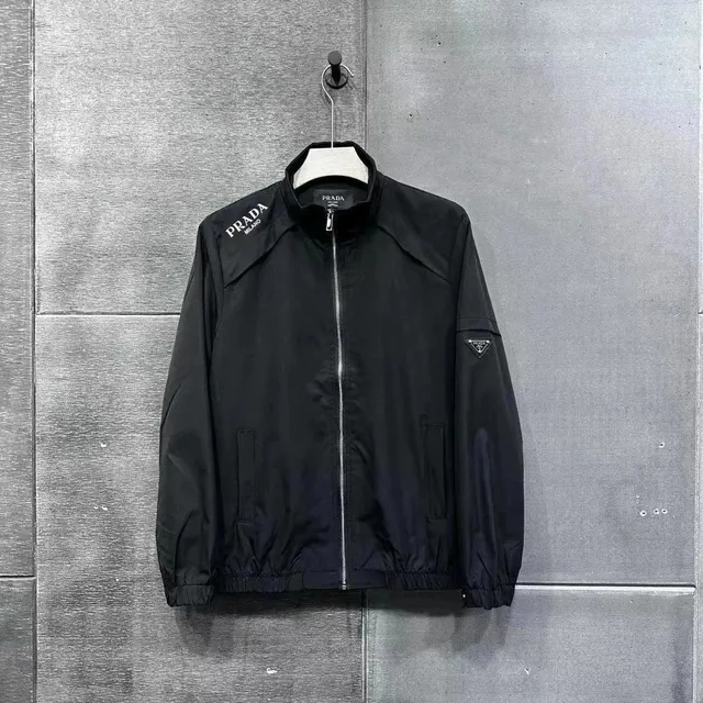 Prada Track Jacket Logo-Embroidered