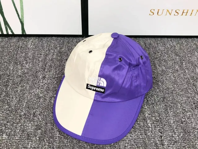 Supreme × The North Face Camp Cap Purple/White