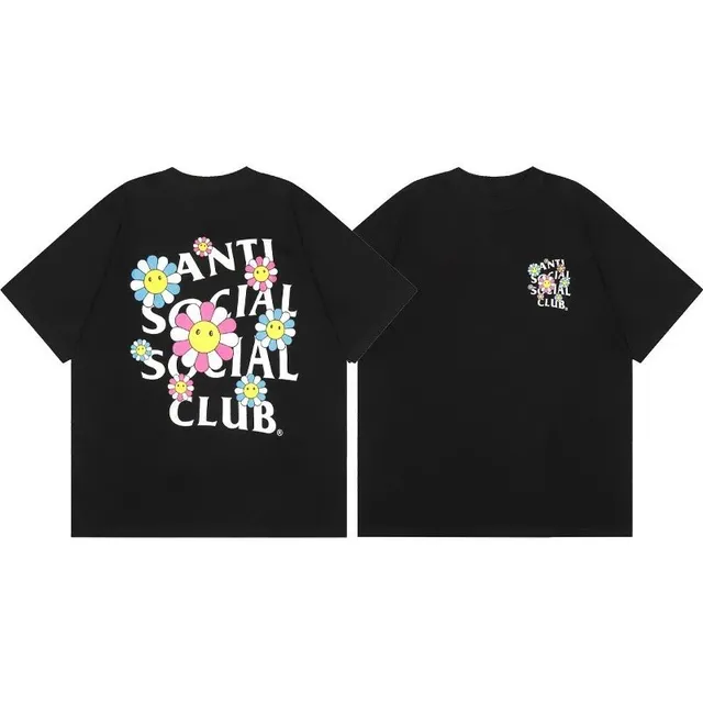 Anti Social Social Club Graphic Tee Flower Logo