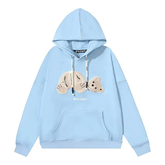 Palm Angels Hoodie Bear Embroidery