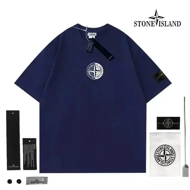Stone Island Compass Logo T-Shirt Navy