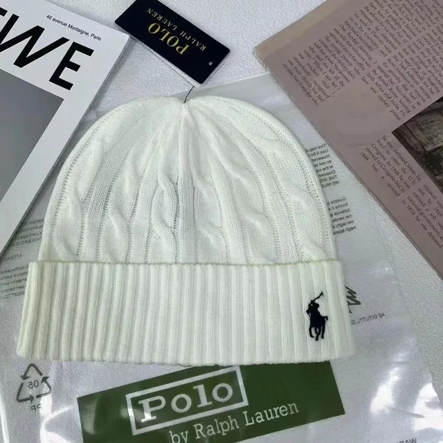 Polo Ralph Lauren Cable Knit Beanie Polo Pony Embroidery