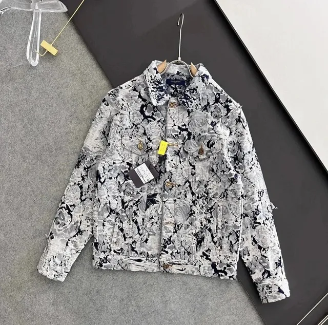 Dior Denim Jacket Rose Print