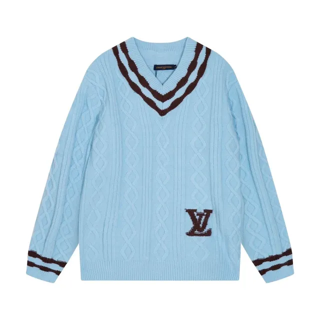 Louis Vuitton V-Neck Cable Knit Sweater