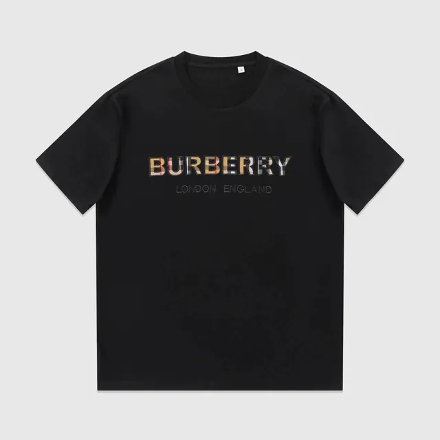 Burberry Logo T-Shirt Checkered Logo